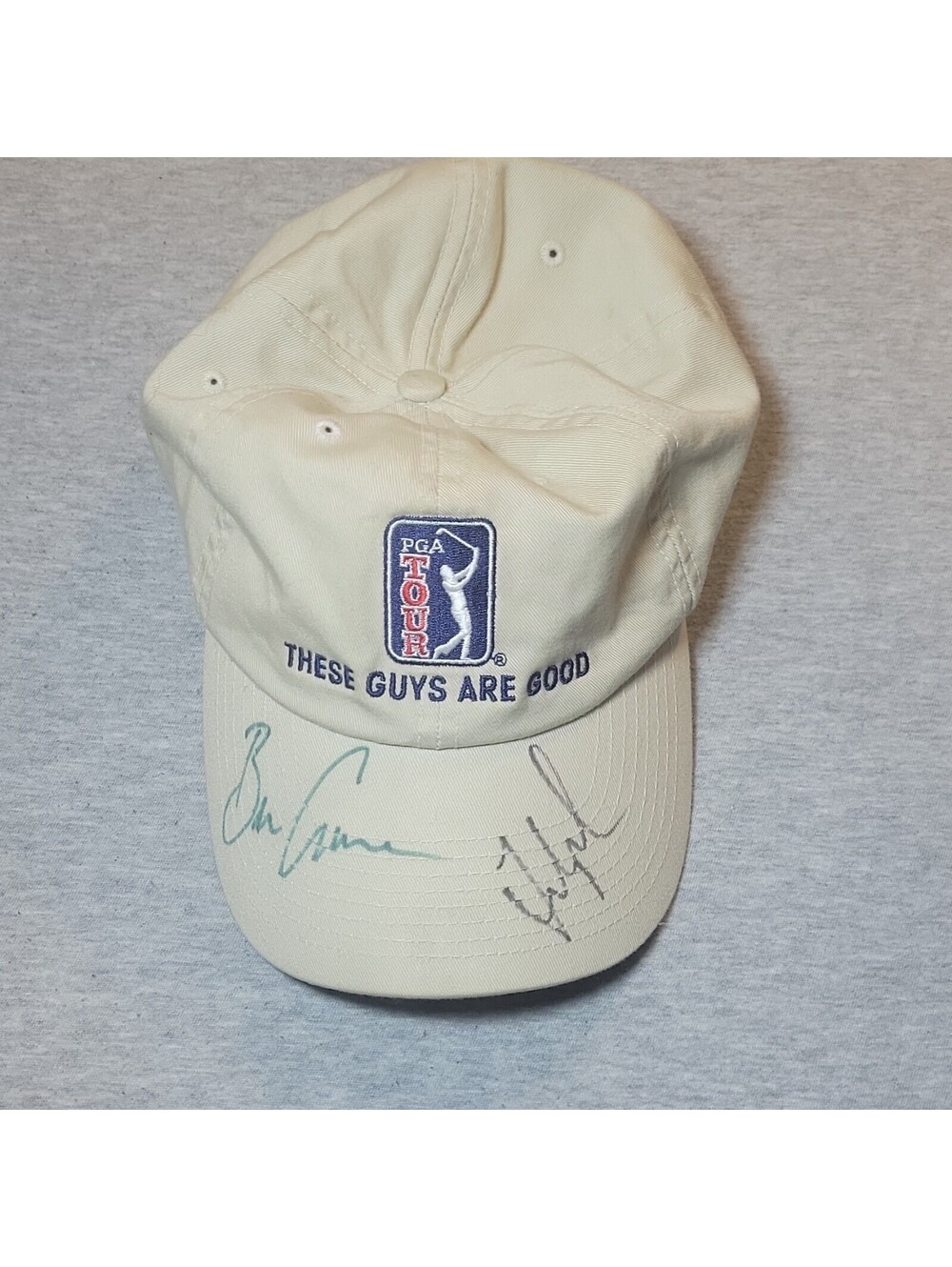 PGA Tour These Guys Are Good Hat Signed Ben Crenshaw Corey Pavin AT&T Vintage